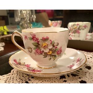 Duchess Bone China Tea Cup and Saucer Spring Floral